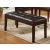 Decatur Transitional Vinyl/Wood Dining Bench