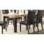 Robins Modern Rectangular Faux Marble/Wood Dining Table