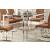 Watt Modern Rectangular Faux Marble/Metal Dining Table