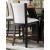 Daisy Sqaure Wood/Glass Counter Height Set
