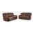 Healy Pier Leather/PVC Power Reclining Living Room Set