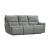 Heather Premium Leather Sofa w/2 Recliners