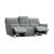 Heather Premium Leather Sofa w/2 Recliners