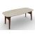 Abrey W78.7-inch Ceramic/Wood Customizable Elliptical Dining Table