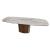 Yoroi Metal/Ceramic/Veneer Rectangular Extendable Dining Table w/Rounded Corners