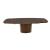 Yoroi Metal/Ceramic/Veneer Rectangular Extendable Dining Table w/Rounded Corners