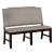 Teagan Fabric/Wood Dining Bench
