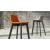 Twist & Sit Office High Stool w/Wood Base, Fabric 1