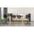 Wind Low Mesh Back Fabric Swivel Chair w/Plastic Armrests, Castors & Footring