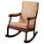 Liverpool Fabric/Wood Accent Rocking Chair