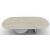 Seashell W98.4-inch Ceramic/Cement Customizable Oval Dining Table