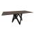 Cartesio W98.4-inch Ceramic/Metal/Wood Customizable Rectangular Dining Table