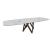 Cartesio W118.1-inch Ceramic/Metal/Wood Customizable Elliptical Dining Table