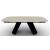 Apian W78.7-inch Ceramic/Metal Customizable Extendable Elliptical Dining Table