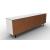Universal Ceramic/Wood/Glass Customizable Sideboard w/4 Doors & Metal Feet