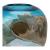 Mystic Blue Glass Globe Vase