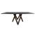 Cartesio W98.4-inch Ceramic/Metal/Wood Customizable Rectangular Dining Table