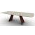 Icaro W98.4-inch Ceramic/Wood Customizable Elliptical Dining Table