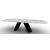 Apian W118.1-inch Ceramic/Metal Customizable Elliptical Dining Table