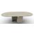 Twins W98.4-inch Ceramic/Metal Customizable Oval Dining Table