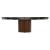 Yoroi Metal/Ceramic/Veneer Rectangular Extendable Dining Table w/Rounded Corners