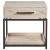 Dove Wood/Metal Nightstand w/Drawer