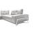 I763 Leather Sectional, Left Arm Chaise Facing