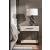 Dove Wood/Metal Nightstand w/Drawer