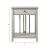 Wood Stone Top Bedside Table w/Drawer
