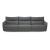 Stupore Fabric/Leather 3 Seater Sofa