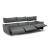 Stupore Fabric/Leather 3 Seater Sofa