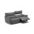 Stupore Fabric/Leather Loveseat w/ 2 Electric Recliners