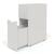 Boxi Office Lockable Storage Tower w/Sliding Doors Top Bookcase, Right Hand