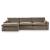Sophie 3-Piece Polyester L-Shaped Modular Sectional Sofa w/Left Arm Chaise Facing