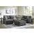 Edenfield 3-Piece Polyester U-Shaped Sectional Sofa w/Left Arm Chaise Facing