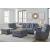 Marleton 2-Piece Polyester L-Shaped Sectional Sleeper w/Left Arm Chaise Facing