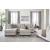 Mahoney 2-Piece Polyester L-Shaped Sectional Sofa w/Left Arm Chaise Facing