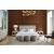 Decker Wall Fabric Platform Bed, King Size