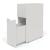Boxi Office Lockable Storage Tower w/2 Shelves & Top Bookcase