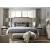 Playlist Harmony Fabric/Wood Panel Bed, King Size