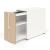 Boxi Office Lockable Storage Tower w/2 Shelves & Pencil Tray