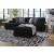 Midnight-Madness 2-Piece Polyester L-Shaped Sectional Sofa w/Left Arm Chaise Facing