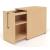Boxi Office Lockable Storage Tower w/2 Shelves & Pencil Tray