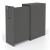 Boxi Office Lockable Storage Tower w/1 Shelf, 2 Metal Shelves & 2 Small Drawers