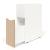 Boxi Office Lockable Storage Tower w/2 Shelves & Top Bookcase