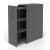 Boxi Office Lockable Storage Tower w/3 Shelves & Pencil Tray