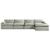 Sophie 4-Piece Polyester L-Shaped Modular Sectional Sofa w/Right Arm Chaise Facing