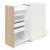 Boxi Office Lockable Storage Tower w/1 Shelf, 2 Metal Shelves & 2 Small Drawers