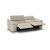 Gioia Fabric/Leather Sofa w/ 2 Electric Recliners