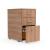 3-Drawer Desk Height Pedestal w/Metal Runners & Filing Frame